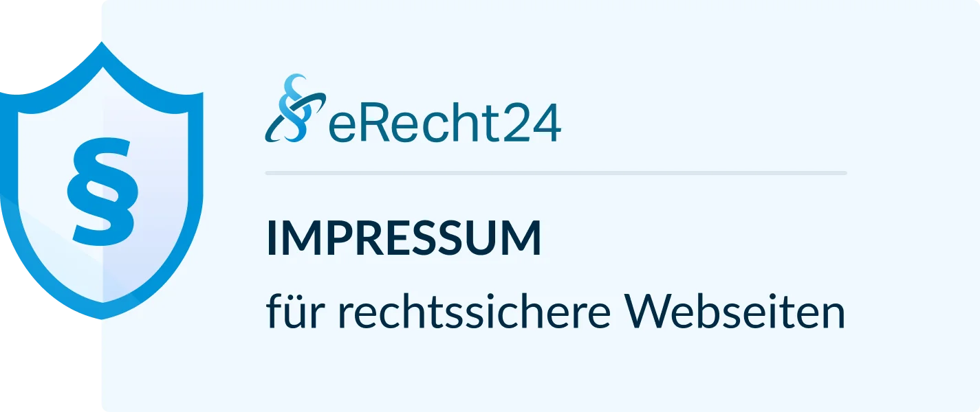 eRecht24 Siegel - Impressum für rechtssichere Webseiten